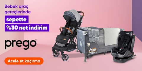 Prego Bebek Araç Gereçlerinde Sepette Net %30 İndirim