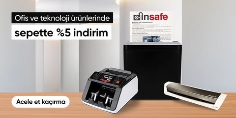 Ofis ve Teknoloji ürünlerinde sepette %5 indirim!