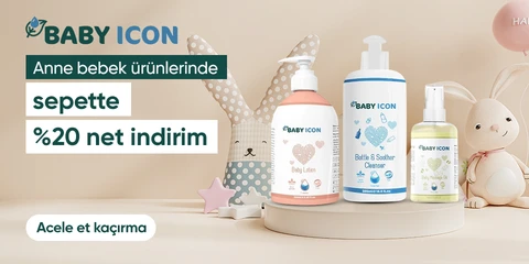 Baby Icon Markalı Anne Bebek Ürünlerinde Sepette Net %20 İndirim