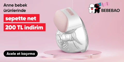 Bebebao Markalı Anne Bebek Ürünlerinde Sepette Net 200 TL İndirim