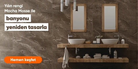 Yılın Rengi Mocha Mousse İle Banyonu Yeniden Tasarla