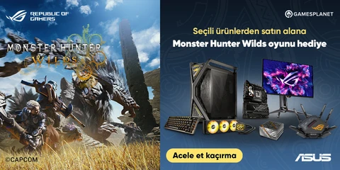 Seçili ürünlerden satın alana  Monster Hunter Wilds oyunu hediye