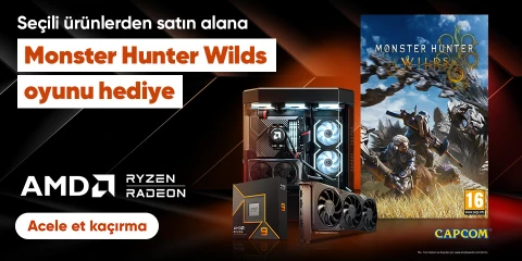 Seçili AMD Ürünlerinden Satın Al Monster Hunter Wilds Oyununa Ücretsiz Sahip Ol!