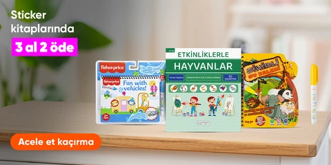 Sticker kitaplarında 3 al 2 öde