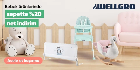 Wellgro Markalı Ürünlerde Sepette Net %20 İndirim"