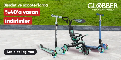 Globber Bisiklet ve Scooterlarda %40'a varan İndirim!