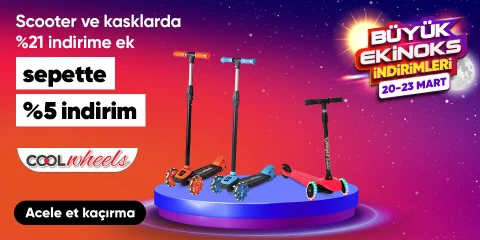 Cool Wheels Marka Scooter ve Kasklarda %21 İndirime Ek Sepette %5 İndirim