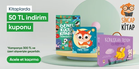 Kitaplarda  300 TL ve üzerine 50 TL indirim kuponu