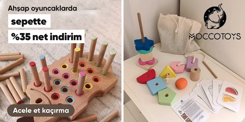 Moccotoys Eğitici ve Ahşap Oyuncaklarda Sepette Net %30 İndirim