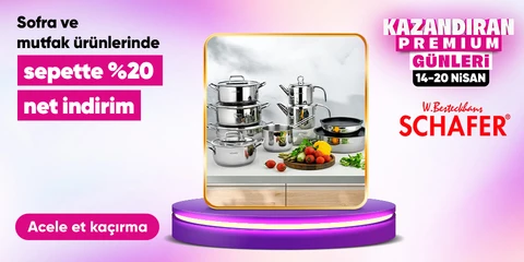 Schafer Ürünlerinde Sepette %20 net İndirim