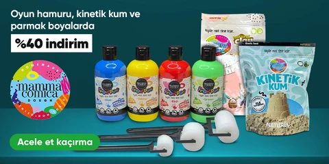 Mammacomica Dough Oyun Hamuru, Kinetik Kum ve Parmak Boyalarda %40 İndirim