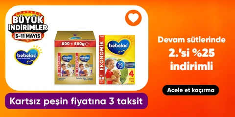 Bebelac Devam Sütlerinde  "2.si %25 İndirimli