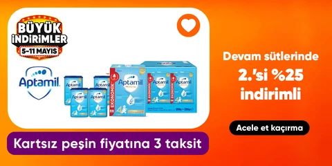 Aptamil Devam Sütlerinde "2.si %25 İndirimli"
