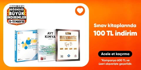 Sınav kitaplarında  100 TL indirim