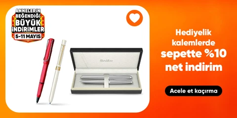Hediyelik kalemlerde  sepette %10 net indirim