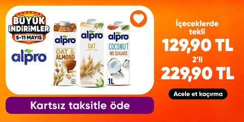 Alpro İçeceklerde Tekli ₺129,90 - 2'li ₺229,90