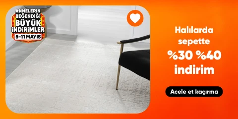 Halılarda Sepette %30-%40 indirim