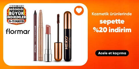 Kozmetik ürünlerinde sepette %20 indirim*