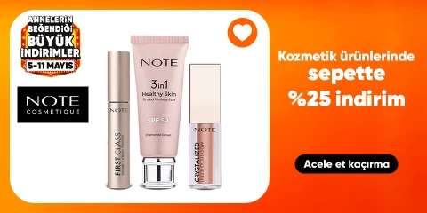 Kozmetik ürünlerinde sepette %25 indirim