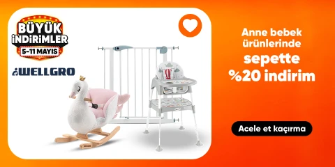 Wellgro Anne Bebek Ürünlerinde Sepette %20 İndirim
