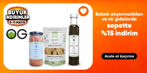 OG Natural Bebek Atıştırmalıkları ve Ek Gıdalarda Sepette %15 İndirim