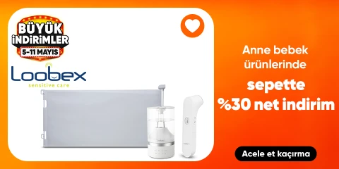 Loobex Anne Bebek Ürünlerinde Sepette Net %30 İndirim