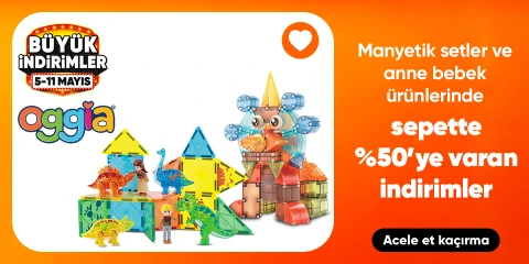 Oggia Markalı Manyetik Setler ve Anne Bebek Ürünlerinde Sepette %50'ye Varan İndirim