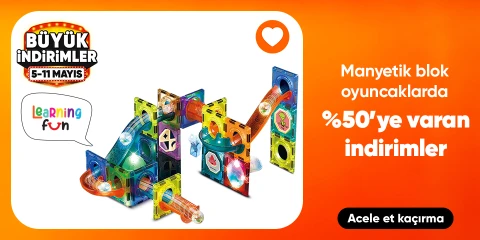 Learning Fun Manyetik Blok Oyuncaklarda Sepette Net %40 İndirim