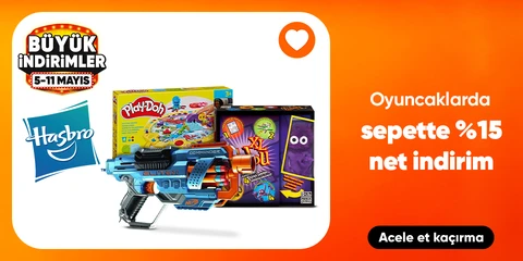 Hasbro Markalı Oyuncaklarda Sepette Net %15 İndirim