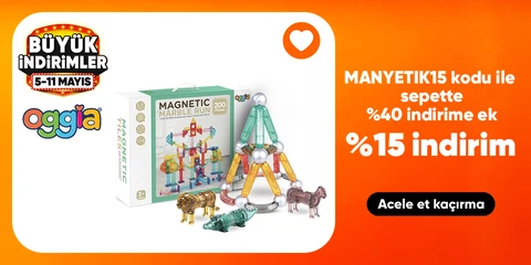 MANYETIK15 Kodu ile Manyetik Setlerde Sepette %40 indirime ek %15 ek indirim