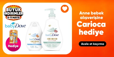 Dove baby alışverişine Carioca hediye