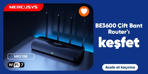Mercusys BE3600 Çift Bant Routerı Keşfet