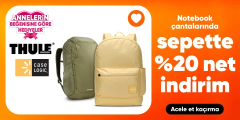 Thule ve Case Logic Notebook Çantalarında Sepette %20 İndirim