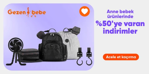 Gezenbebe Anne Bebek Ürünlerinde %50'ye Varan İndirim