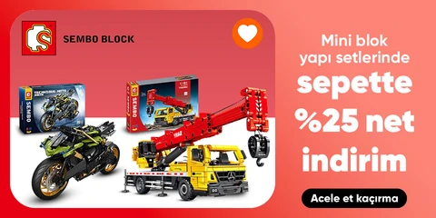 Sembo Block Oyuncak Blok Yapı Setlerinde Sepette Net %23 İndirim