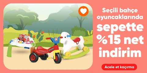 Seçili Bahçe Oyuncaklarında Sepette Net %15 İndirim
