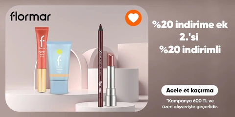 600 TL'ye %20 indirime ek  2.'si %20 indirimli