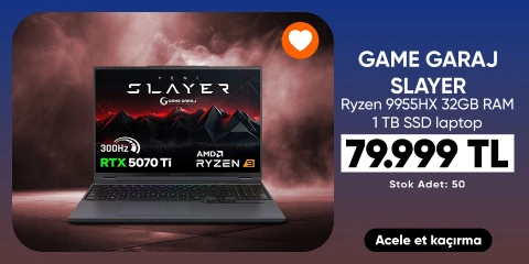 Ryzen 9955HX 32GB RAM 1 TB SSD laptop  79.999 TL*