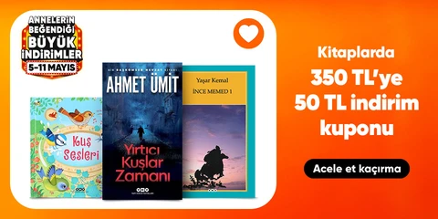 Kitaplarda  350 TL'ye 50 TL indirim kuponu
