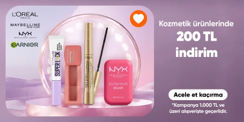 Kozmetik ürünlerinde  1.000 TL'ye 200 TL indirim