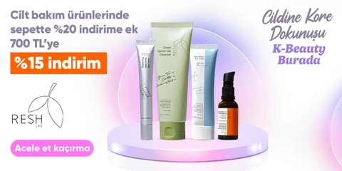 Cilt bakım ürünlerinde  sepette %20 indirim ek  700 TL'ye %15 indirim