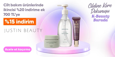Cilt bakım ürünlerinde  2.’si %20 indirime ek  700 TL'ye %15 indirim