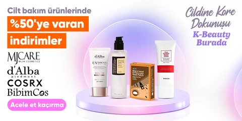 Cilt bakım ürünlerinde  %50'ye varan indirimler