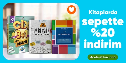 Kitaplarda  sepette %20 indirim