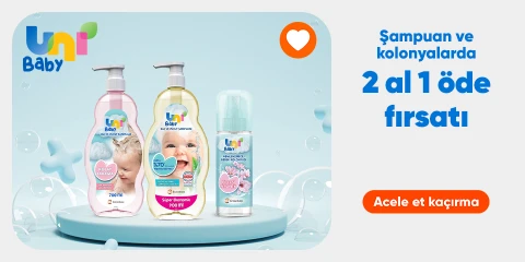Unibaby Şampuan ve Kolonyalarda 2 Al 1 Öde