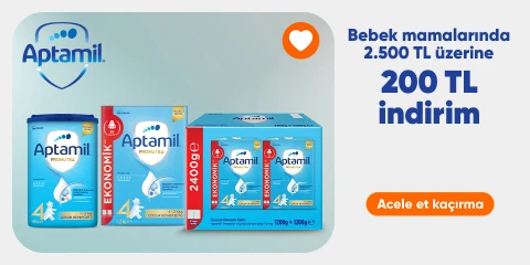 Aptamil Bebek Mamalarında 2500 TL Üzeri 200 TL İndirim