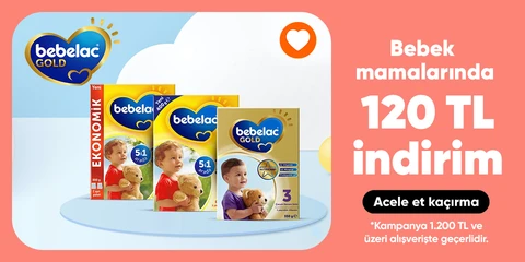 Bebelac Bebek Mamalarında 1200 TL Üzeri 120 TL İndirim