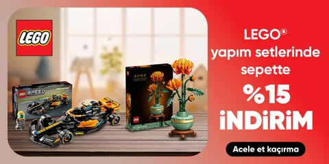 LEGO® yapım setlerinde  sepette %15 indirim