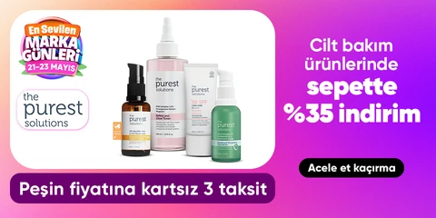 Cilt bakım ürünlerinde sepette %35 indirim