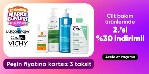 Cilt bakım ürünlerinde 2.’si %30 indirimli
